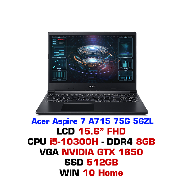  Laptop Gaming Acer Aspire 7 A715 75G 56ZL 