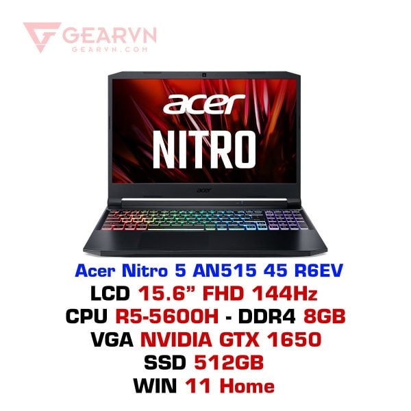  Laptop Gaming Acer Nitro 5 AN515 45 R6EV 