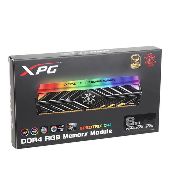  RAM Adata SPECTRIX D41 TUF Gaming RGB (8G DDR4 1x8G 3000) 