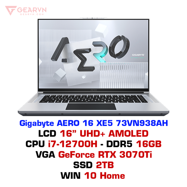  Laptop Gigabyte AERO 16 XE5 73VN938AH 