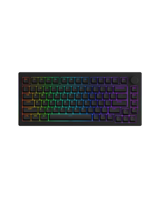 Bàn phím cơ AKKO 5075B Plus Black Akko Switch v3 Cream Blue Pro