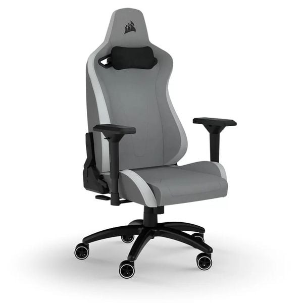 Ghế Corsair TC200 Soft Fabric –Light Grey/White