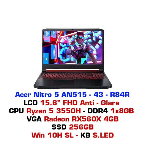  Laptop Gaming Acer Nitro 5 AN515-43-R84R 