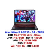  Laptop Gaming Acer Nitro 5 2019 AN515-54-76RK 