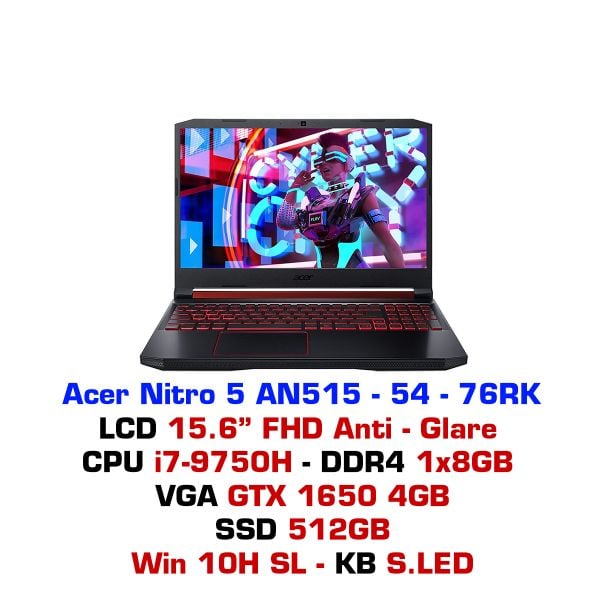  Laptop Gaming Acer Nitro 5 2019 AN515-54-76RK 