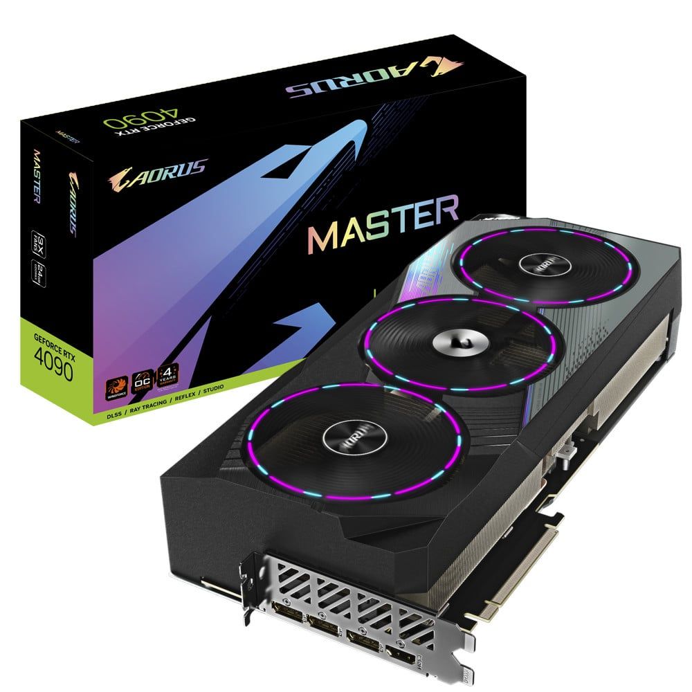 Card Màn Hình Gigabyte Aorus Geforce Rtx 4090 Master 24G (Gv - N4090Aorus M - 24Gd)