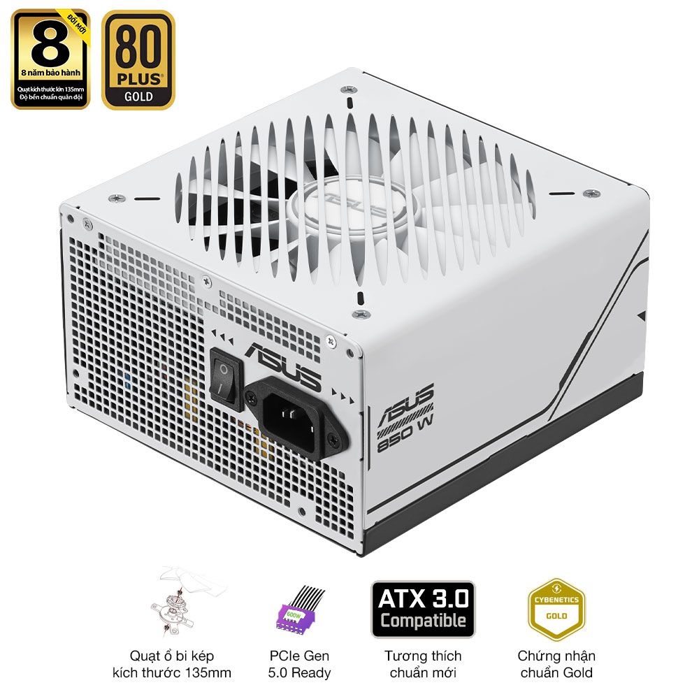 Asus Prime 850G ATX 3.1 - 850W - 80 Plus Gold