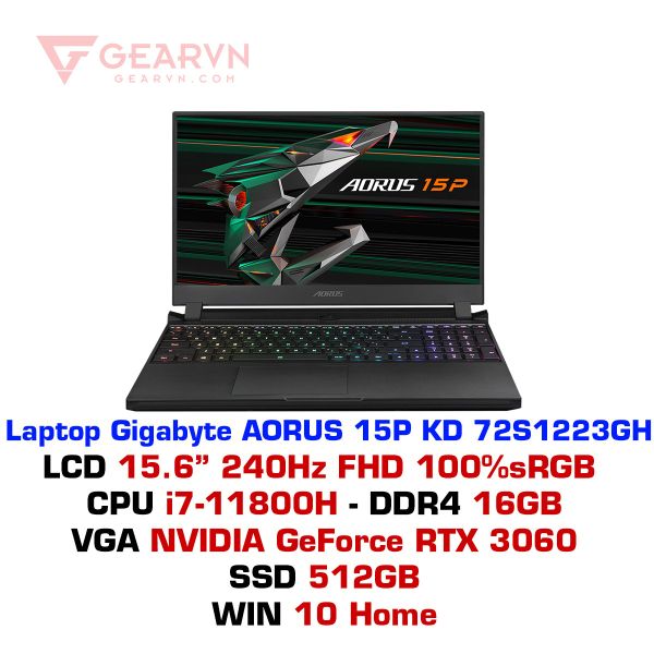  Laptop Gigabyte AORUS 15P KD 72S1223GH 