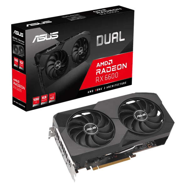 Card màn hình ASUS Dual Radeon RX 6600 V2 8GB GDDR6 (DUAL-RX6600-8G-V2)