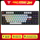  Bàn phím cơ Akko 5087B Multi-modes Dracula Castle TTC Gold Pink Switch 