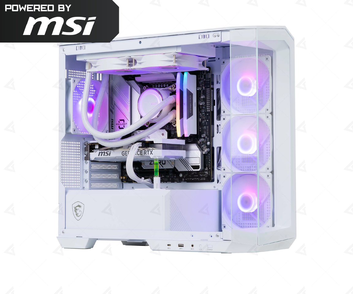 PC GVN x MSI PROJECT ZERO WHITE (Intel i5-14400F/ VGA RTX 4060)