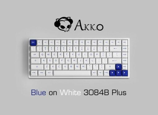  Bàn phím Akko 3084B Plus Blue On White Akko CS Switch Jelly Pink 