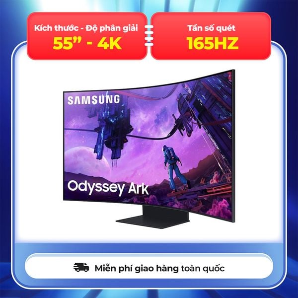 Màn hình cong Samsung Odyssey Ark LS55BG970 55" VA 4K 165Hz Quantum Mini-LED