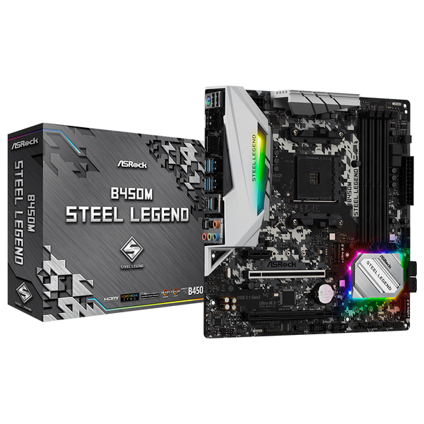  Bo mạch chủ ASROCK B450M Steel Legend 