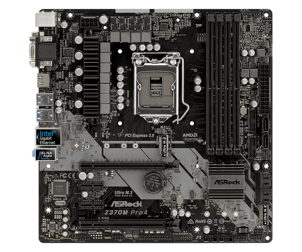  Bo mạch chủ ASROCK Z370M PRO4 LGA1151V2 Coffee Lake 