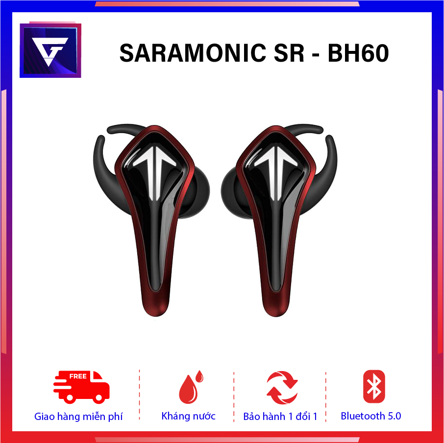 Tai Nghe True Wireless Saramonic Sr - Bh60 Red