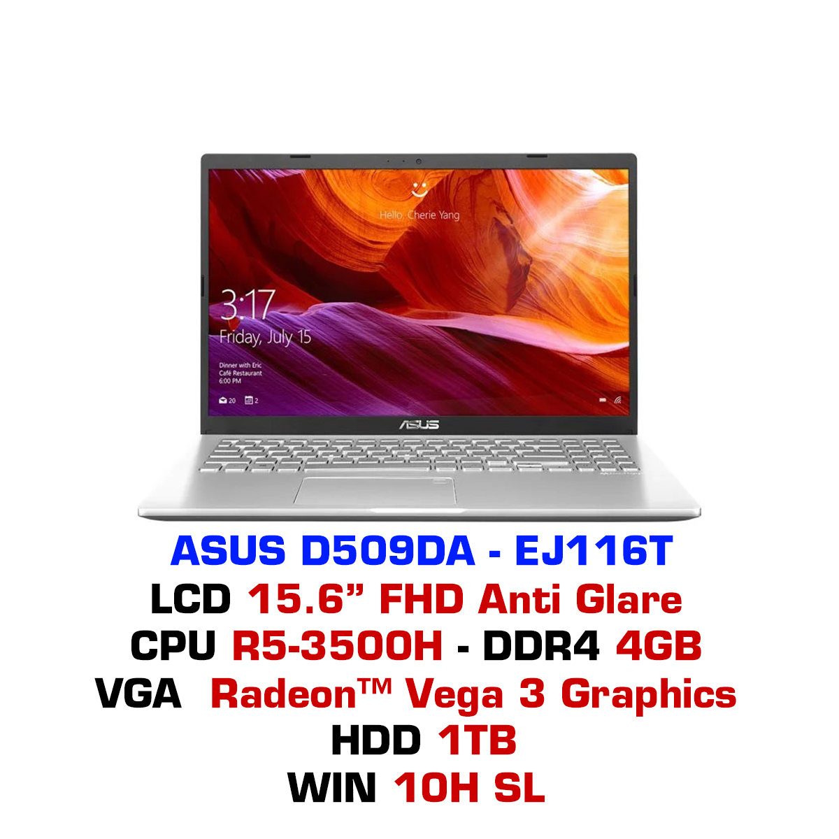 ASUS D509DA EJ167T | Laptop Asus giá tốt đáng mua – GEARVN.COM