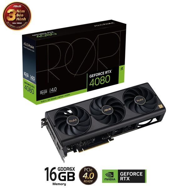 Card màn hình ASUS PROART GeForce RTX 4080 16GB (PROART-RTX4080-16G)