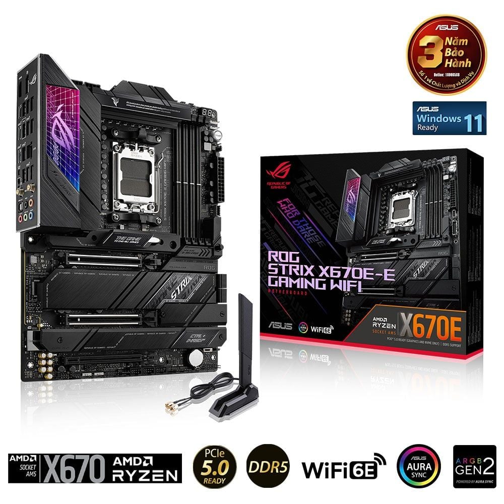 Bo Mạch Chủ Asus Rog Strix X670E - E Gaming Wifi (Ddr5)