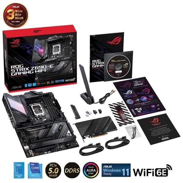  Bo mạch chủ ASUS ROG STRIX Z690-E GAMING WIFI (DDR5) 