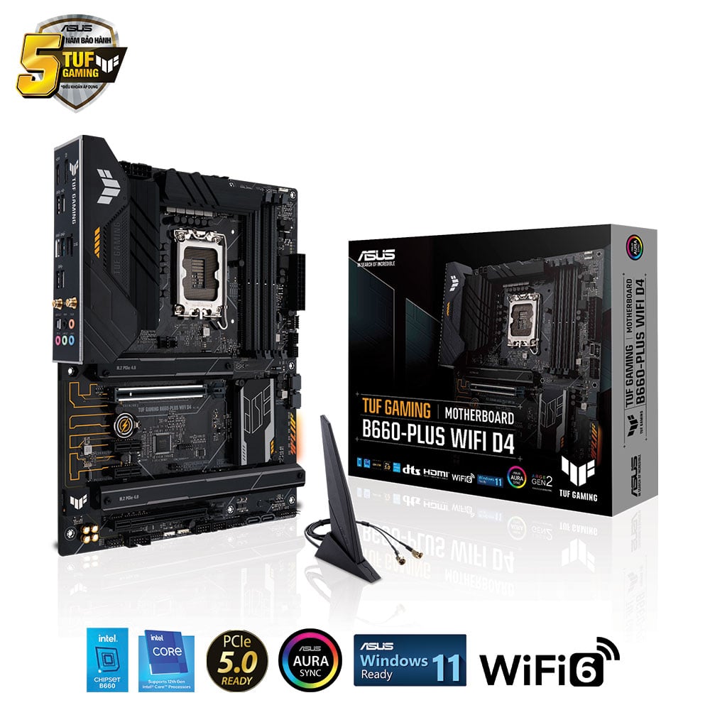 Bo mạch chủ ASUS TUF GAMING B660-PLUS WIFI DDR4
