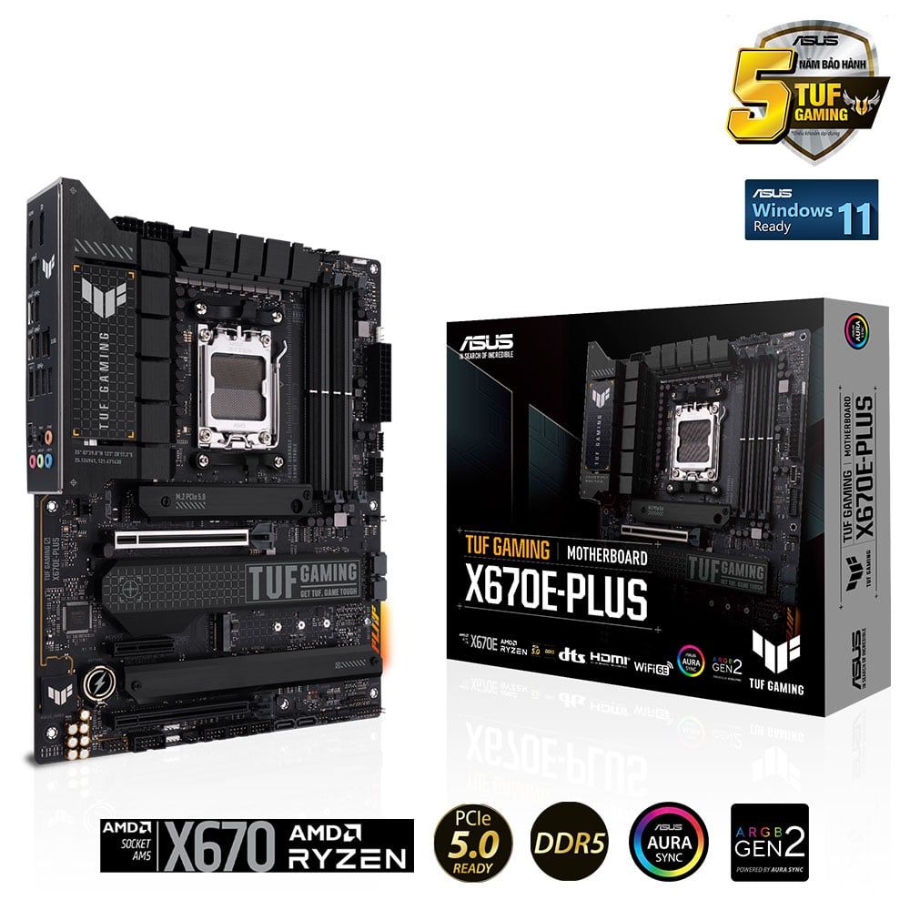 Bo Mạch Chủ Asus Tuf Gaming X670E - Plus (Ddr5)