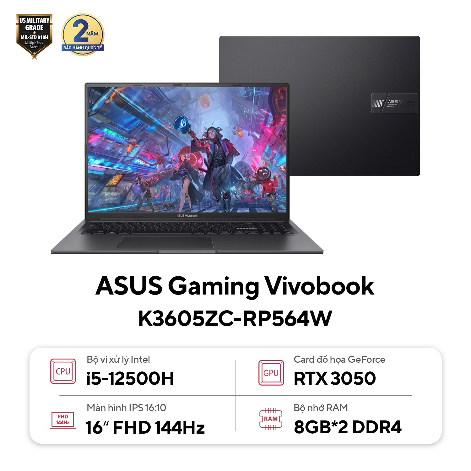 Laptop gaming ASUS Vivobook 16X K3605ZC RP564W