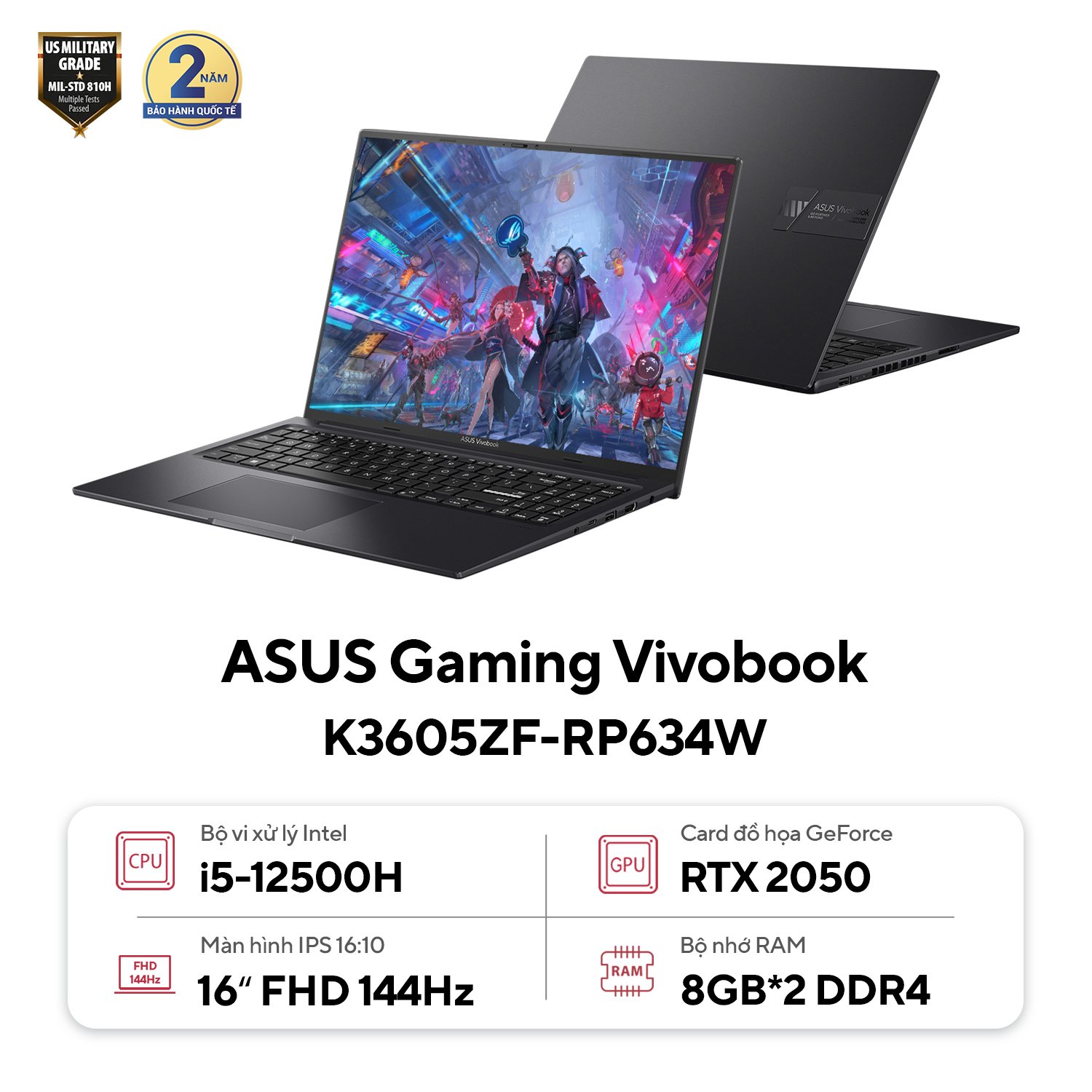 Laptop gaming ASUS Vivobook 16X K3605ZF RP634W