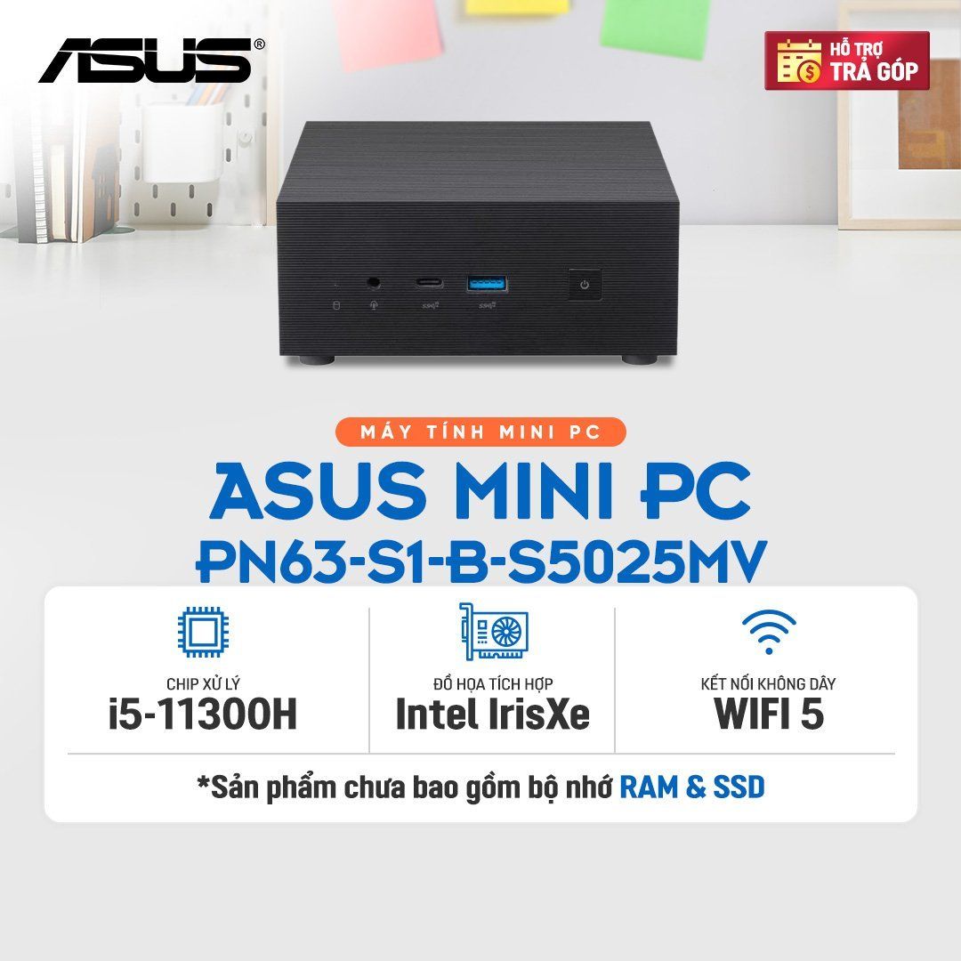 Máy Tính Để Bàn Asus Mini Pc Pn63 - S1 - B - S5025Mv