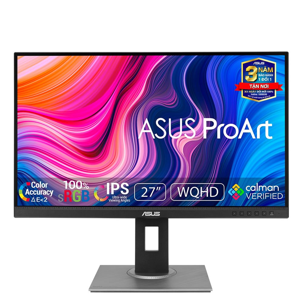 Màn Hình Asus Proart Pa278Qv 27" Ips 2K 75Hz Chuyên Đồ Họa
