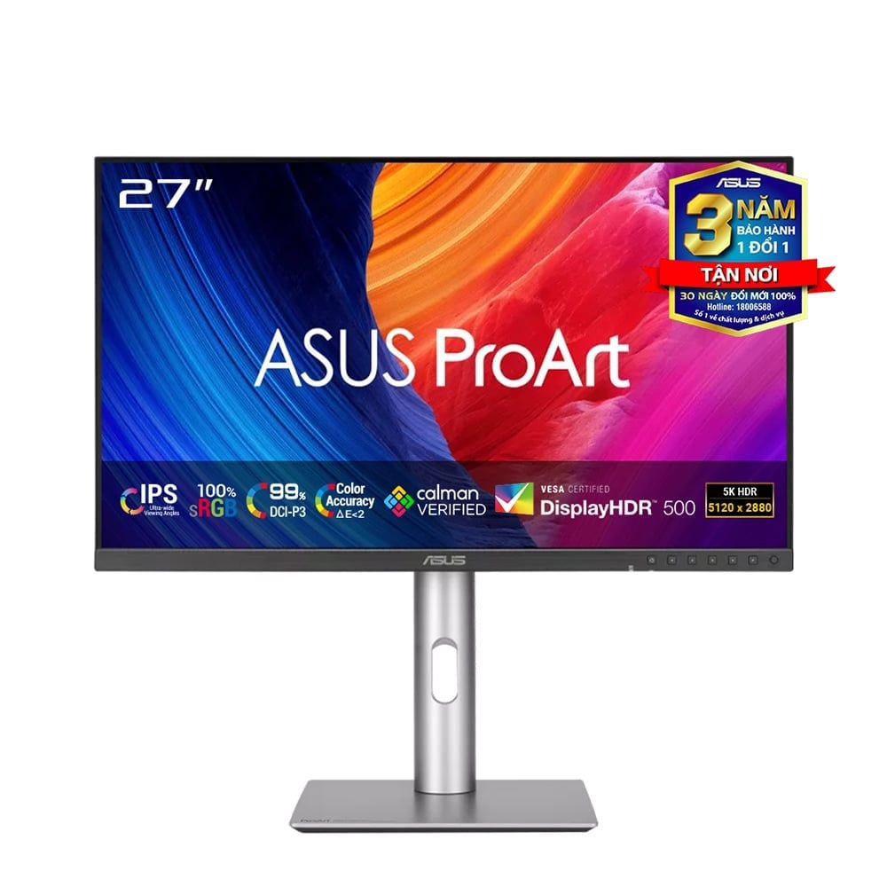 Màn hình ASUS ProArt PA27JCV 27" IPS 5K USBC chuyên đồ họa