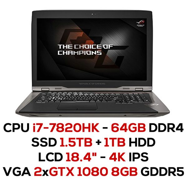  Laptop Gaming Asus ROG GX800VH-GY004T 