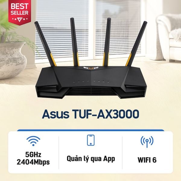 Thiết bị định tuyến mạng không dây Asus TUF-AX3000