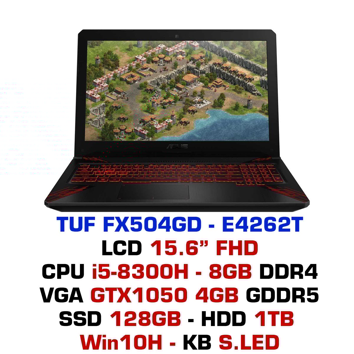 Laptop ASUS TUF GAMING FX504GD E4262T –