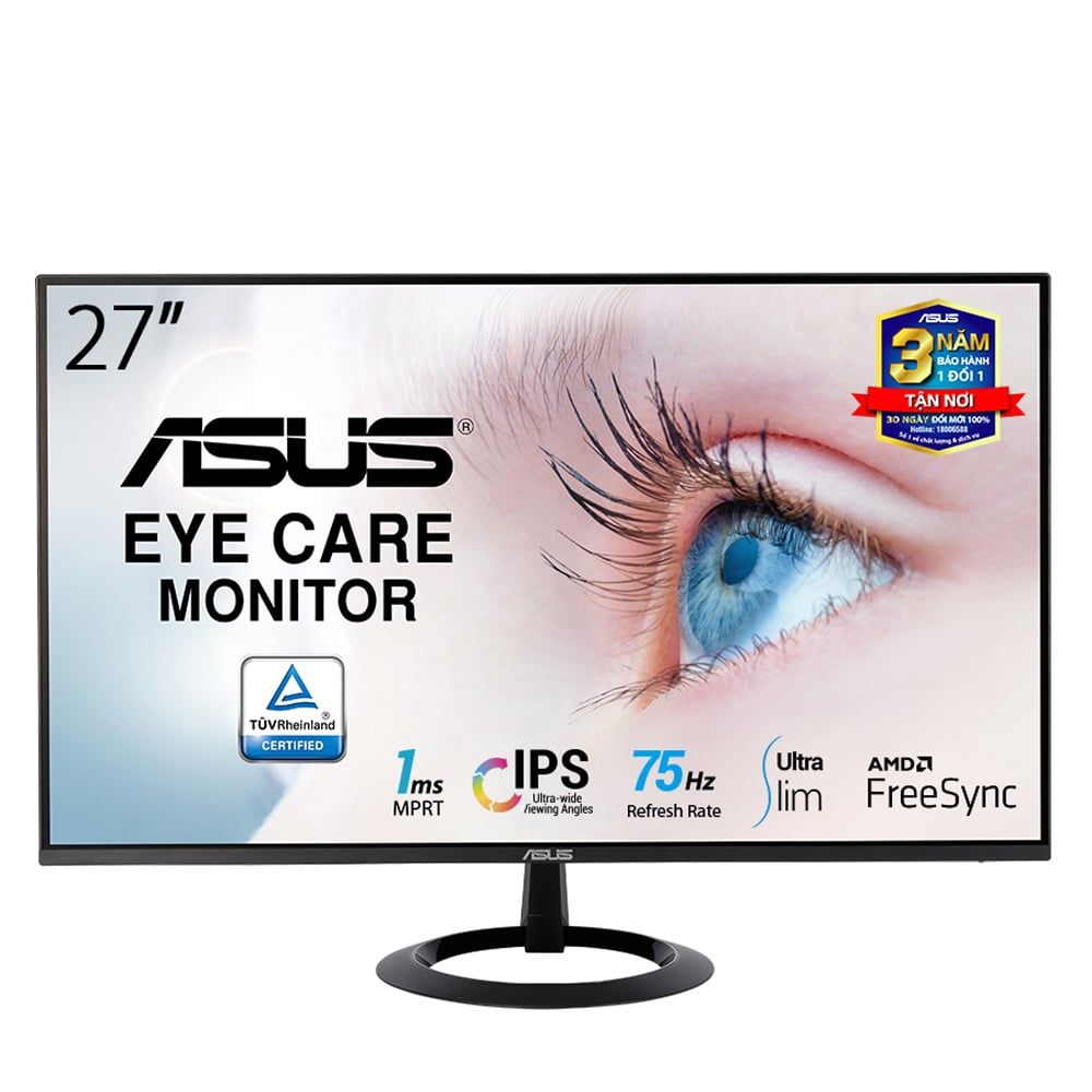 Màn Hình Asus Vz27Ehe 27" Ips 75Hz Viền Mỏng