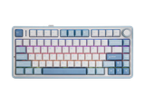  Bàn phím AULA F75  (Xanh nhạt + Trắng + Xanh đậm/ Grey Wood V3 Switch) F75BWG 