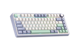  Bàn phím AULA F75 (Tím nhạt + Be + Xanh lá/ Grey Wood V3 Switch) F75PBG 