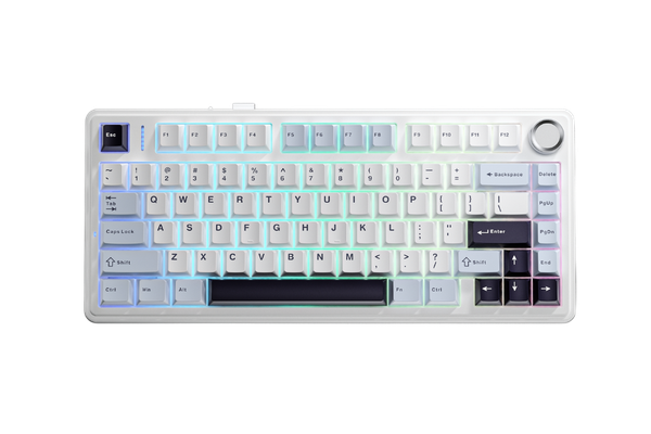 Bàn phím AULA F75 Ice Blue (Xanh nhạt + Trắng + Xanh đậm /Ice Vein Switch)