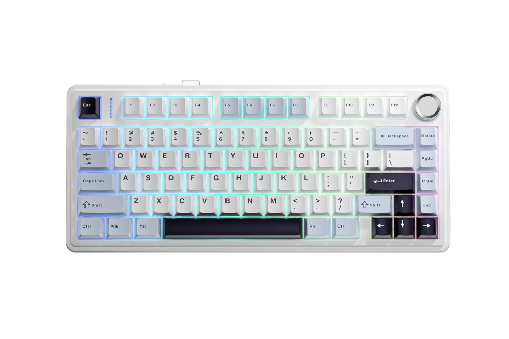 Bàn Phím Aula F75 Ice Blue (Xanh Nhạt + Trắng + Xanh Đậm /Reaper Switch)
