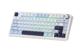  Bàn phím AULA F75 Ice Blue (Xanh nhạt + Trắng + Tím đậm /Ice Vein Switch) F75IBI 