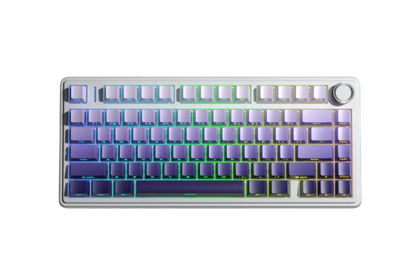Bàn phím AULA F75 PRO (Trắng + Tím Gradient - Seiya/ Star Vector switch)