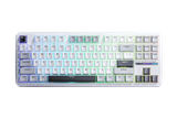  Bàn phím AULA F87 TM (Xám + Trắng + Xám đậm /Grey Wood Switch) F873W 
