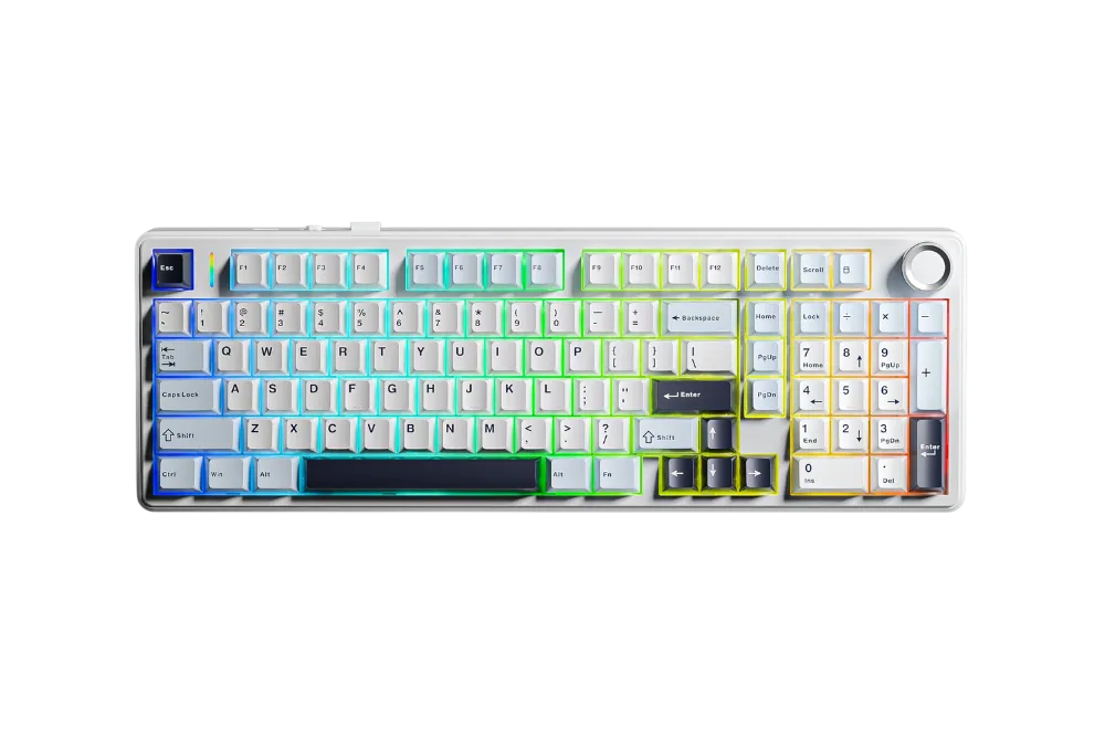 Bàn Phím Aula F99 Pro (Xanh Dương + Trắng + Tím Đậm/ Star Vector Switch)