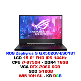  Laptop Gaming ASUS ROG Zephyrus S GX502GV-ES018T 