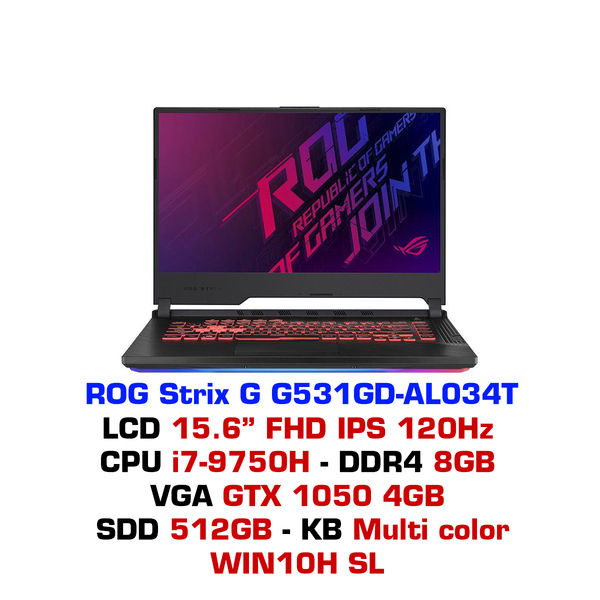  Laptop Gaming Asus G531GD-AL034T 