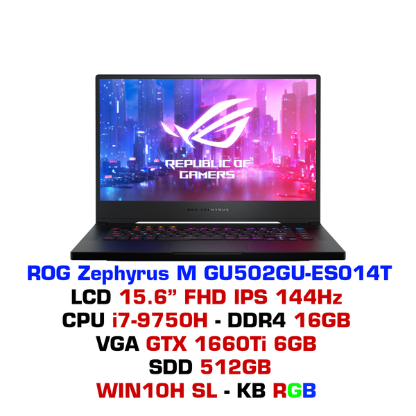  Laptop Gaming Asus ROG Zephyrus M GU502GU-ES014T 
