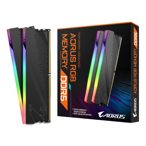  Ram GIGABYTE Aorus RGB Memory 32GB (2x16GB) 6000 DDR5 (GP-ARS32G60D5R) 