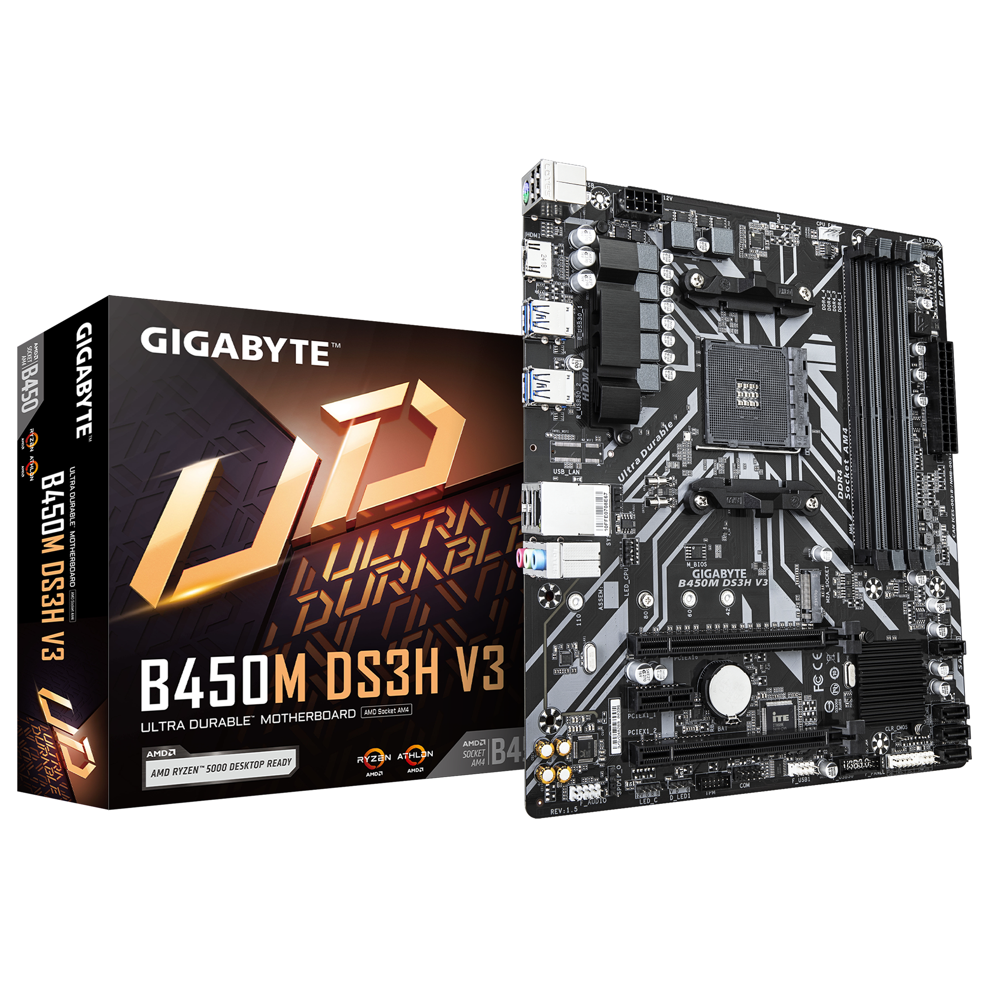 Bo Mạch Chủ Gigabyte B450M Ds3H V3