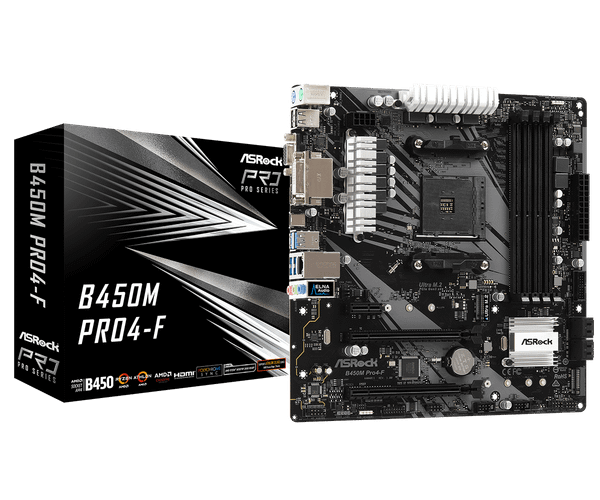  Bo Mạch Chủ Asrock B450M Pro4-F R2.0 