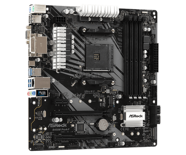  Bo Mạch Chủ Asrock B450M Pro4-F R2.0 